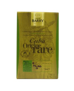 Chocolate de cobertura negro de Cuba 70% - Barry