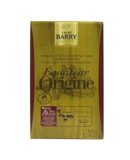 Chocolate de cobertura negro de Ecuador 76% - Barry
