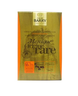 Chocolate de cobertura negro de México 66% - Barry