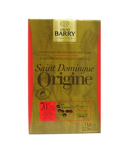 Chocolate de cobertura negro de Santo Domingo 70% - Barry