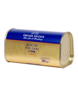 Bloque de foie gras de ganso 200g - Edouard Artzner