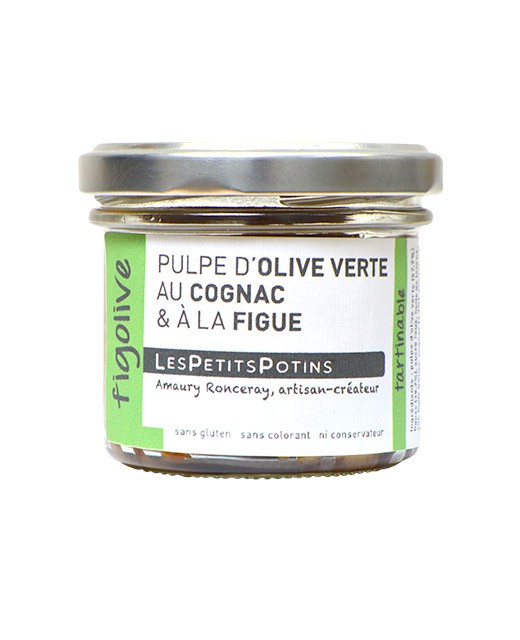 Pulpa de aceituna verde con Coñac e higos - Les Petits Potins