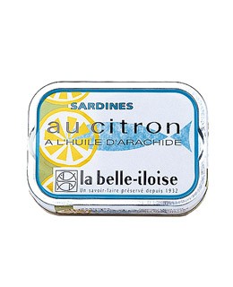 Sardinas en aceite de cacahuete con limón - La Belle-Iloise