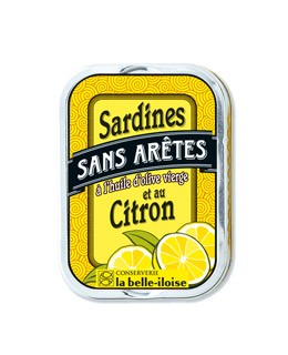 Sardinas sin espinas en aceite de oliva con limón - La Belle-Iloise