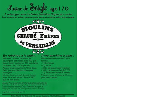 Harina de Centeno - tipo 170 - Moulins de Versailles