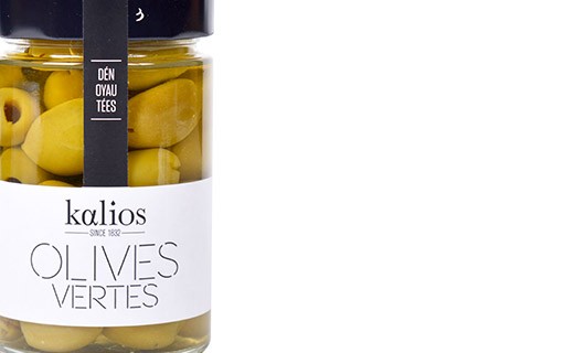 Aceitunas vertes descarozadas con hierbas - Kalios