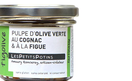 Pulpa de aceituna verde con Coñac e higos - Les Petits Potins