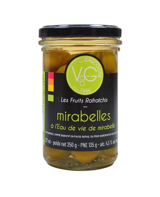 Mirabeles con aguardiente de mirabel - Vergers de Gascogne